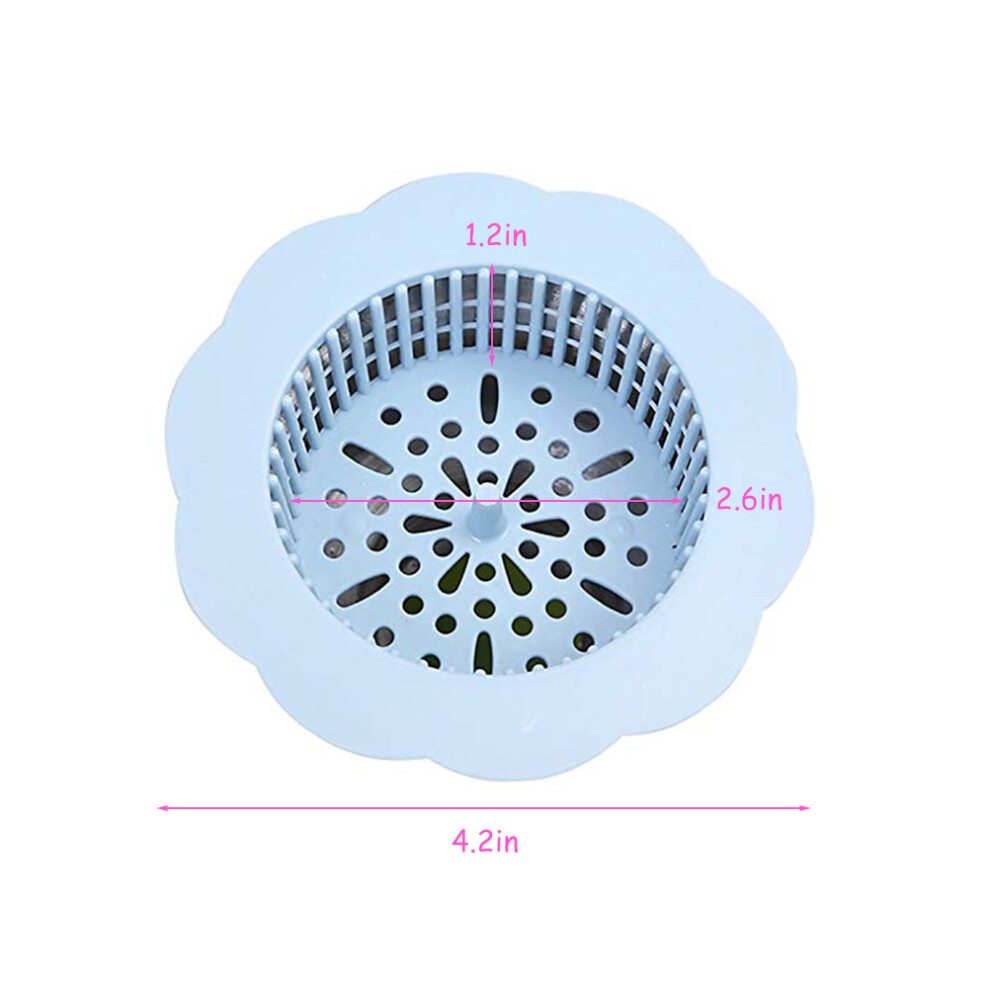 Flower Shape Drain Filter Plastic Sink Lid Sink Hair Strainer For Kitchen Bathroom 8141321102515