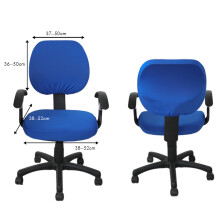 Funda de respaldo universal para silla de oficina 2 piezas Funda deslizante elástica para silla de dibujo técnico