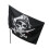 Jolly Roger Banner 60x90cm 40g schwarzes Polyester 5