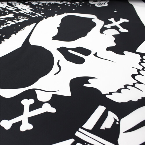 Jolly Roger Banner 60x90cm 40g schwarzes Polyester 2