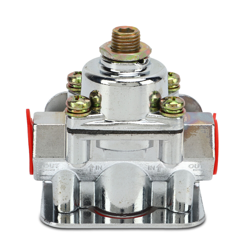 Carburetor Fuel Pressure Regulator 4Â1/2 To 9 Psi 3/8In Npt Port Zinc Alloy 12Â803 For Holley 3581321105386