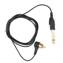 6,2 Fuß RCA Tattoo Clip-Kabel, TPE, 2 mm, 6,35 mm Stecker