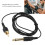 6.2ft Cable de clip RCA para tatuaje - 1.9m, Ø 2mm, TPE 7