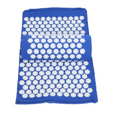 Acupressure Pad Massage Relax Muscle Reduce Neck Back Shoulder Head Pain Stress Relief Acupressure Mat Blue