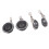 2 Stück Dome-Tweeter 150 W 4 Ω Schwarz 3,5–22 kHz 14