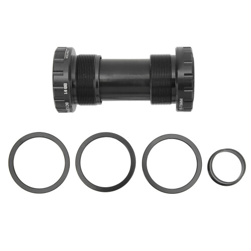 BB91 Gewindetretlager 68-73mm Schwarz 24mm 1