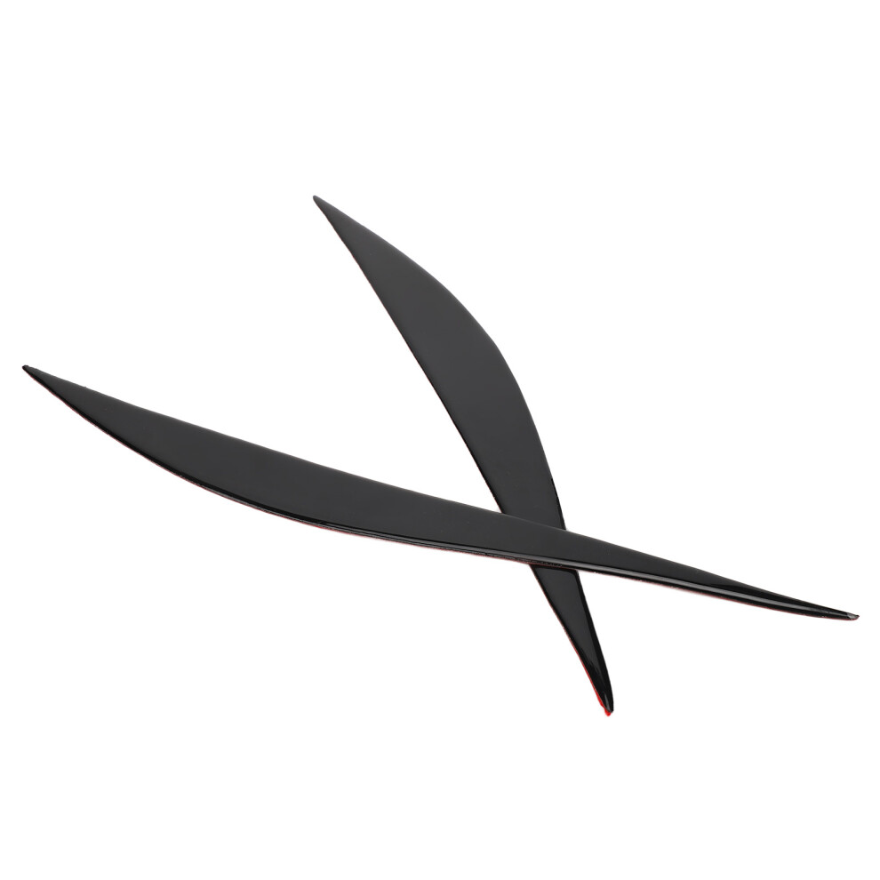 Pair Headlight Eyebrow Eye Lid Headlamp Molding Trim Piano For 3 Series F30 2013Â2015 Black 8731321110056