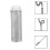 Aquarium-Filtergitter aus 304SS-Stahl, 12 mm, Silber 1