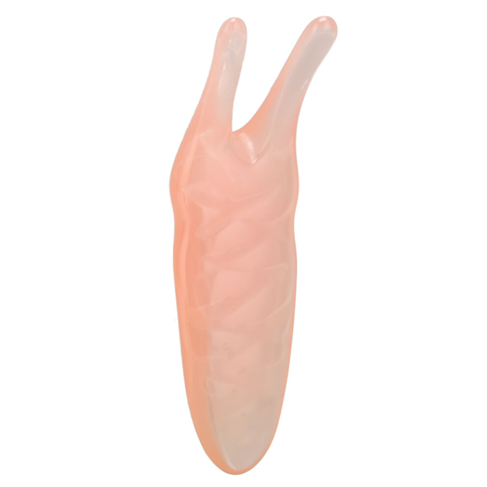 Gua Sha Facial Tool Massage Rounded Corners Narrow Nose Scraping Massage Tool for Lady Pink