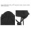Taburete trípode plegable 200 kg negro compacto 13