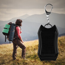 Schlüsselanhänger-Powerbank 1200 mAh 7 x 4,2 x 1,6 cm Schwarz