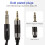 8-Core 2.5mm Bal. a Dual 3.5mm Plateado 1.2m Z7 13