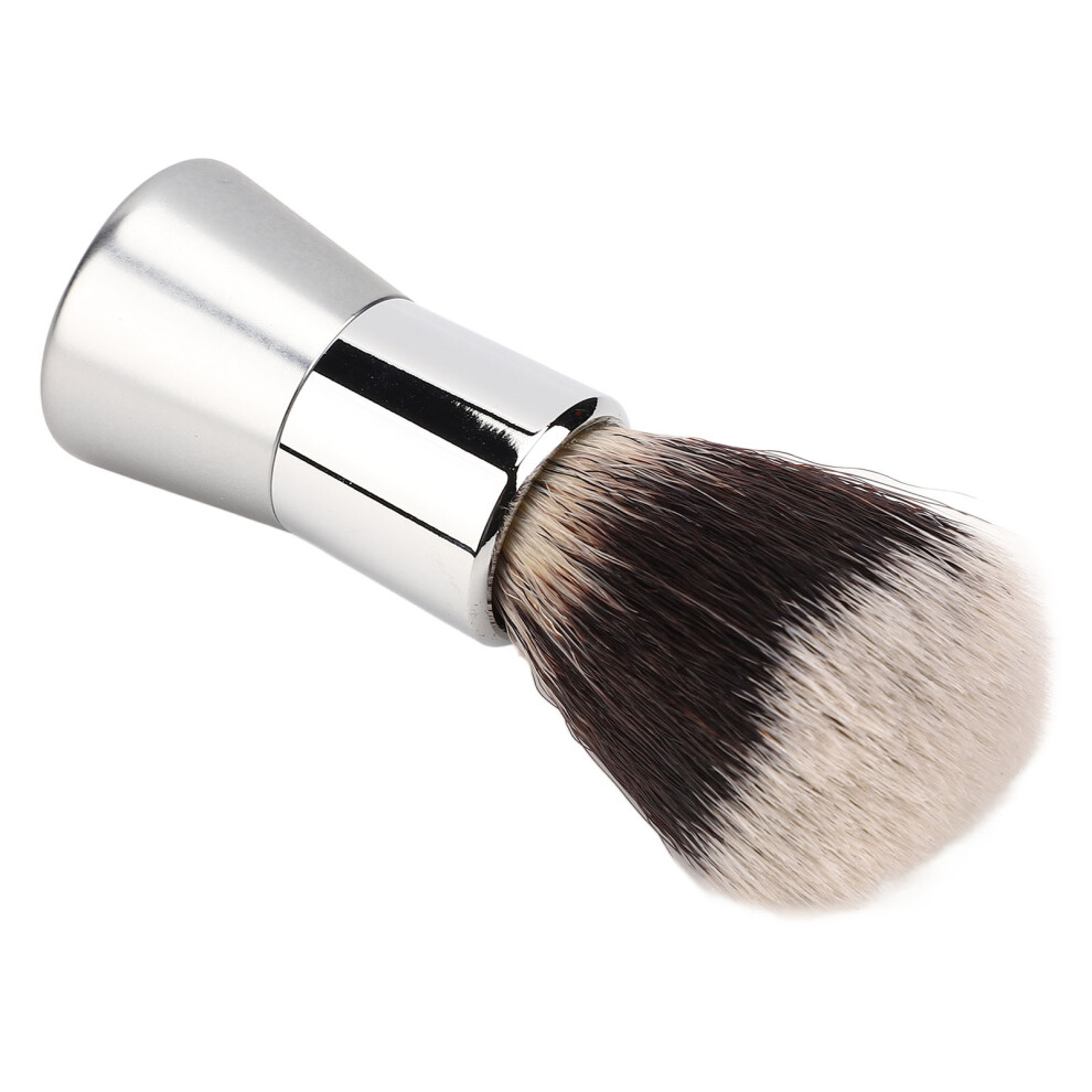 Men Shaving Beard Brush Multipurpose Nylon Salon Cleansing Foam Brush with Metal Handle for Home Salon Travel