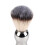 Brocha de afeitar con mango plateado - cerdas de nylon 3