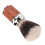 Brocha de afeitar - pelo de nylon, mango de madera/aluminio 7