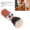 Brocha de afeitar - pelo de nylon, mango de madera/aluminio 10