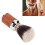 Brocha de afeitar - pelo de nylon, mango de madera/aluminio 16