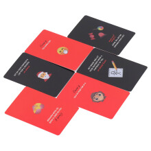 Juego de cartas para parejas: baraja portátil de fiestas, recubierta