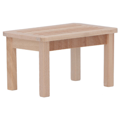 1:12 Taburete para casa de muñecas Abedul natural 7.54.84.2cm 1