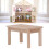 1:12 Taburete para casa de muñecas Abedul natural 7.54.84.2cm 15
