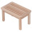 1:12 Taburete para casa de muñecas Abedul natural 7.54.84.2cm 16