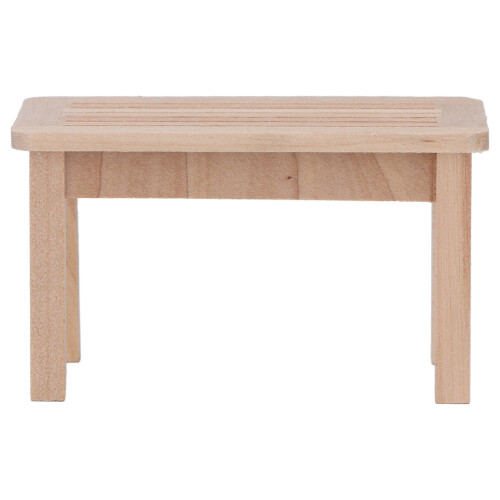 1:12 Taburete para casa de muñecas Abedul natural 7.54.84.2cm