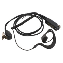 Auriculares manos libres con PTT y enchufe reforzado para Sepura STP8000 Walkie Talkie