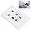 Placa de pared 6 puertos HDMI USB-C Ethernet para TV Proyector Computadora 2xHD 2xUSB3.0 13