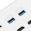 Placa de pared 6 puertos HDMI USB-C Ethernet para TV Proyector Computadora 2xHD 2xUSB3.0 12