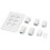 Placa de pared 6 puertos HDMI USB-C Ethernet para TV Proyector Computadora 2xHD 2xUSB3.0 2