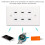 Tomacorriente USB Type-C de 6 puertos, montaje en pared 5