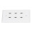 Tomacorriente USB Type-C de 6 puertos, montaje en pared 1