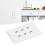 Tomacorriente USB Type-C de 6 puertos, montaje en pared 13