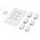 Tomacorriente USB Type-C de 6 puertos, montaje en pared 11