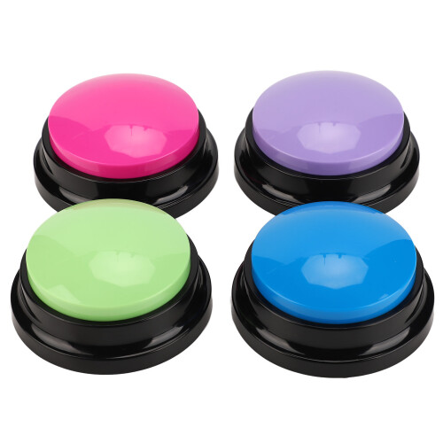 4pcs Record Talking Button Multifunctional 30S Dog Communication Buttons for Dogs Cats Pets 1