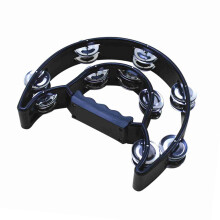 Doppelreihiges Tamburin Schwarz 20 x 20 x 4,8 cm 321 g