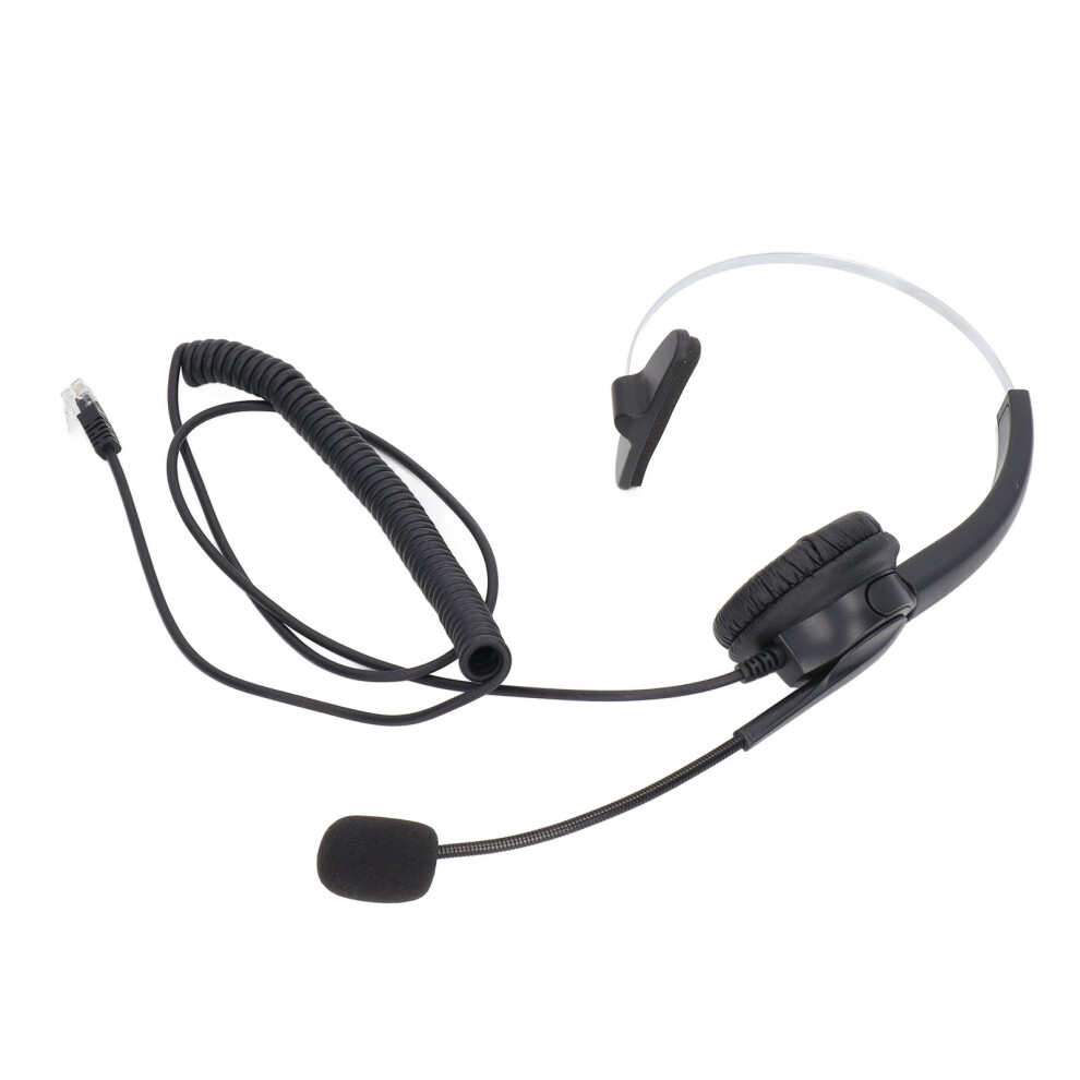 Rj9 Headset Noise Reduction Ergonomic Adjustable Volume Control Computer Headset For Online Classes Customer Service 7651321119907