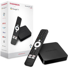 THOMSON Streaming Box 240, Google TV, 4K UHD, Google Assistant, Google Cast, Wi-Fi, Bluetooth 5.0 Dolby Digital 2 GB RAM, 8 GB Memory