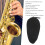 Funda para boquilla de saxofón - Tela de algodón, negro 7