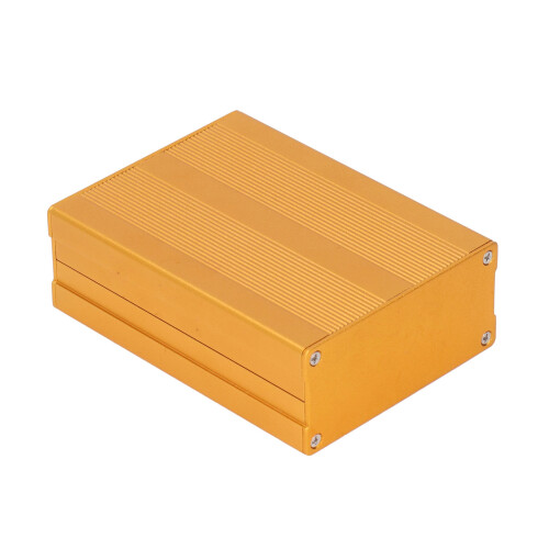 Caja de proyectos de aluminio dorado de tipo dividido 35x76x100mm 2