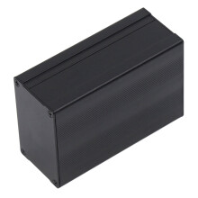 Caja eléctrica de aluminio tipo split 46x76x110mm negro