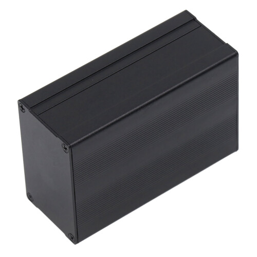 Caja eléctrica de aluminio tipo split 46x76x110mm negro