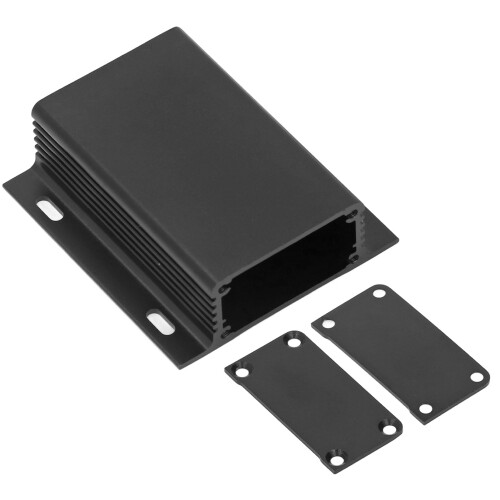 Integrierte Typ-Aluminium-Box 25x71x80 mm Schwarz
