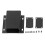 Integrierte Typ-Aluminium-Box 25x71x80 mm Schwarz 2