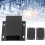 Integrierte Typ-Aluminium-Box 25x71x80 mm Schwarz 13