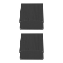 Caja de proyecto tipo split 35x76x100mm Aluminio negro