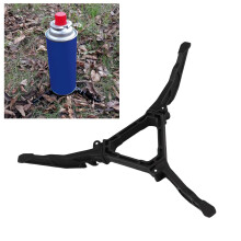 Camping-Gasflaschen-Basishalter aus Nylon, schwarz, dreieckig