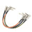 3 Stück Nylon- und Metallgeflechtete Gitarren-Patchkabel 16