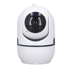 Baby Monitor 360 Degree Panning 65 Degree Vertical 1080P Night Vision Pan Tilt Zoom WiFi Camera for Home White 100‑240V UK Plug