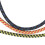3 Stück Nylon- und Metallgeflechtete Gitarren-Patchkabel 10